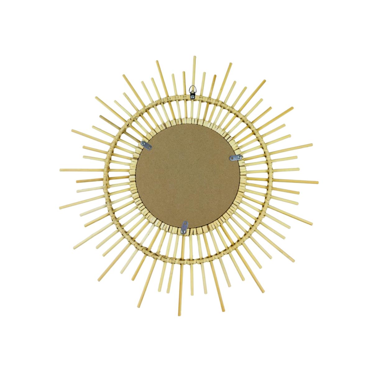 Rattan Mirrors Pointed 51cm - Brown – image 1