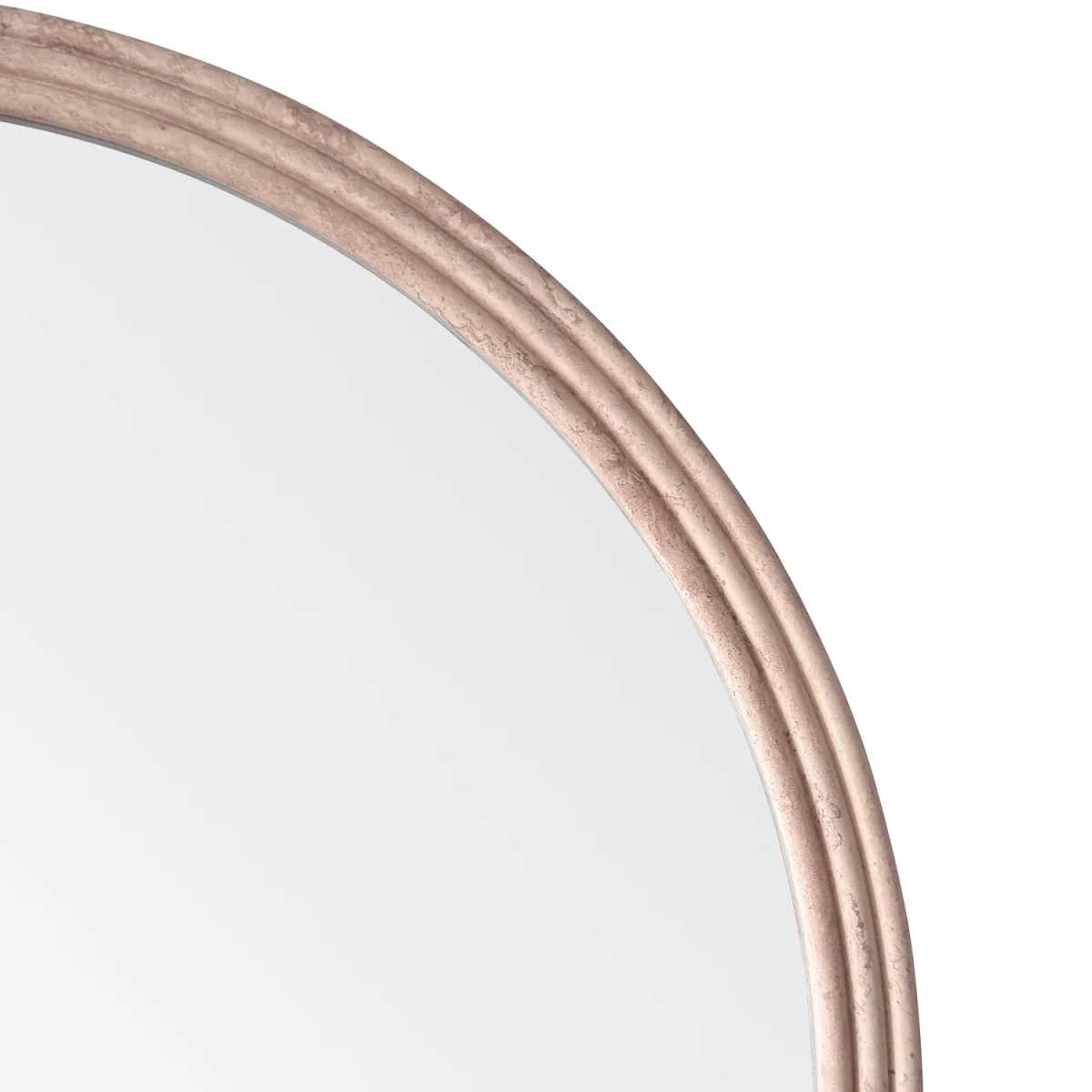 Ridged Oval Mirror - Neutral – image 5