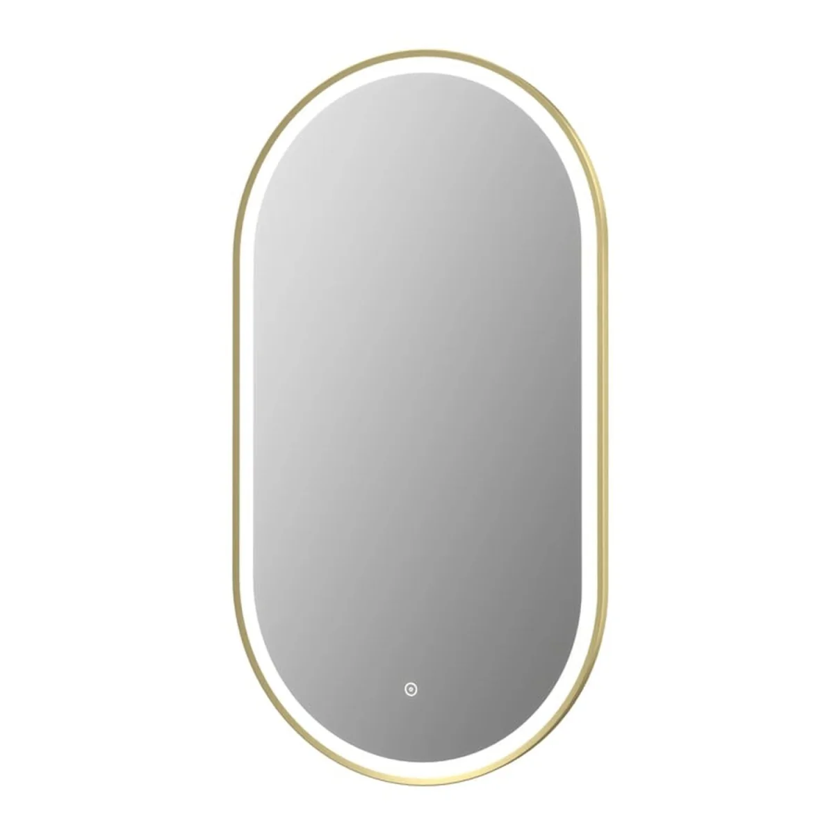 Bathwell Oval LED Mirror with Demister - Brushed Brass – image 3