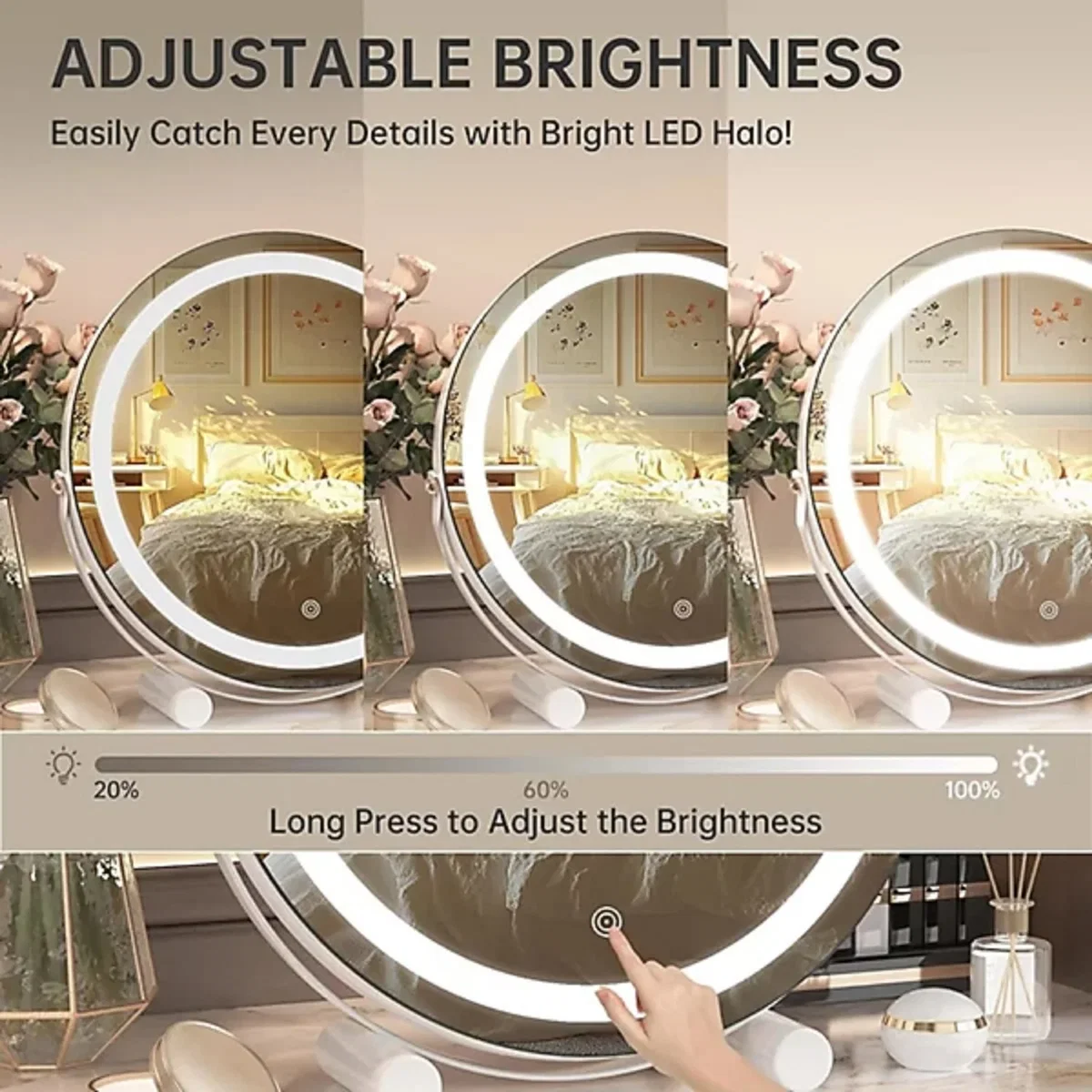 Unbrand LED Vanity Mirror H - white – image 3