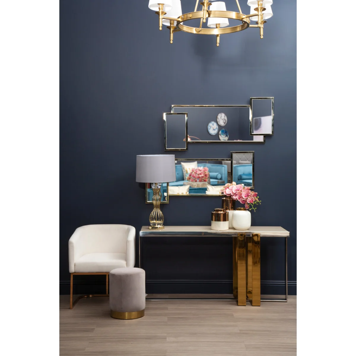 Oria Gold Frame Wall Mirror - Gold – image 5