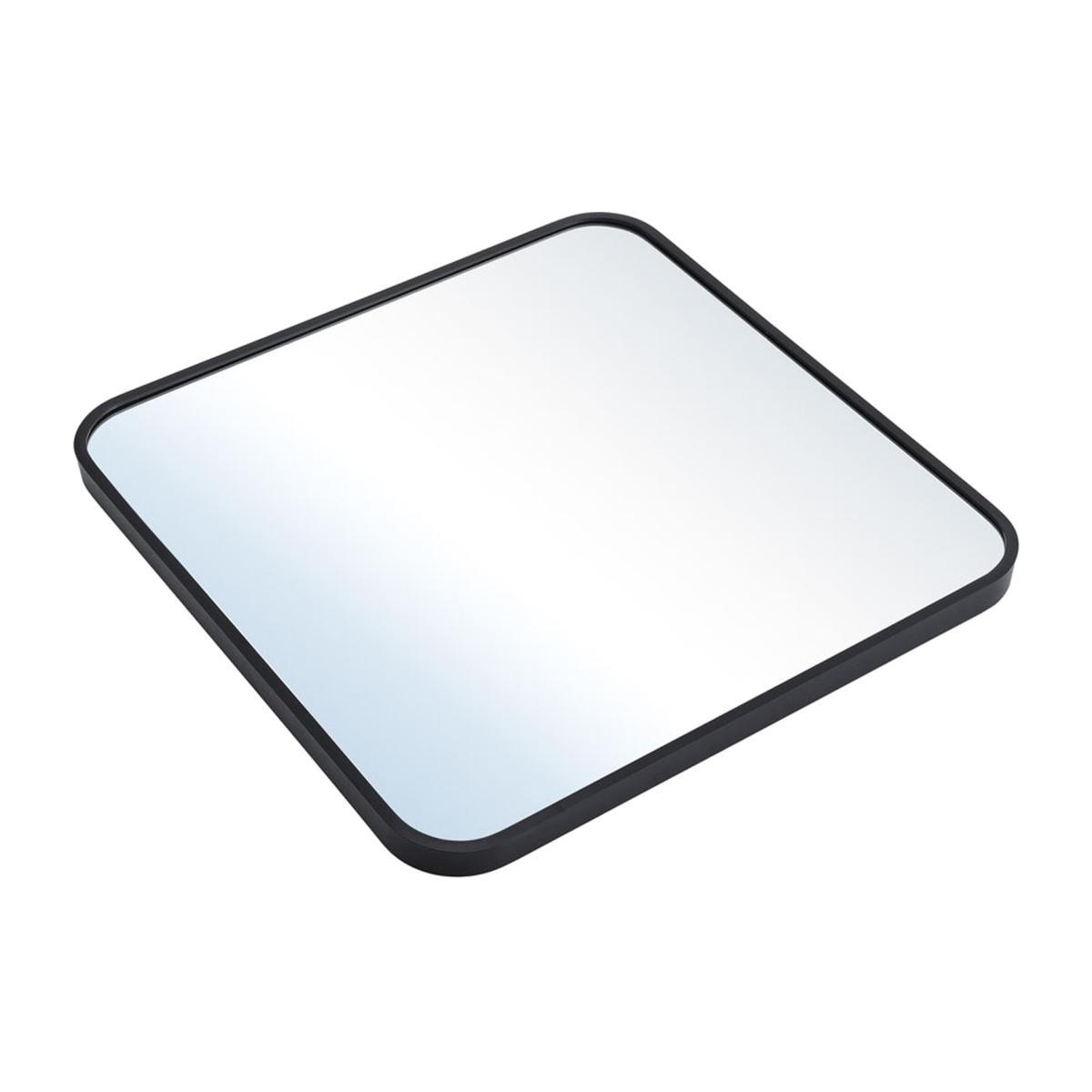 HomeScape Square Aluminum Wall Mirror - Black