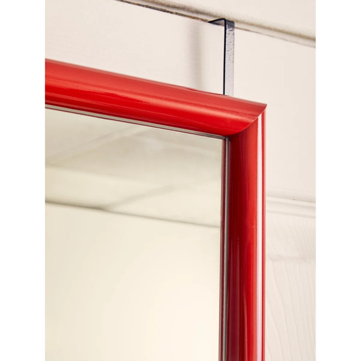 Mize Red Plastic Frame Over Door Mirror - Red – image 2