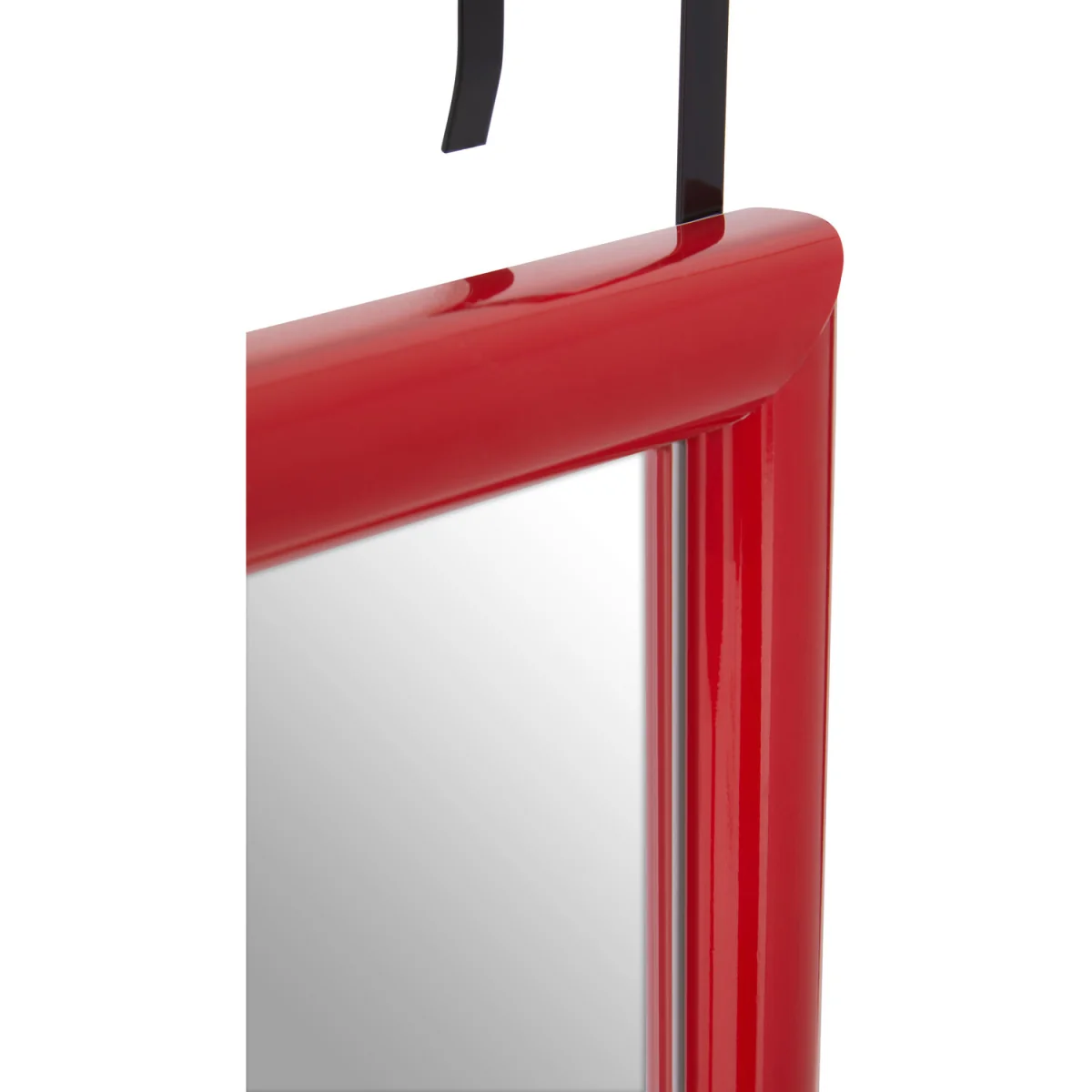 Mize Red Plastic Frame Over Door Mirror - Red – image 3