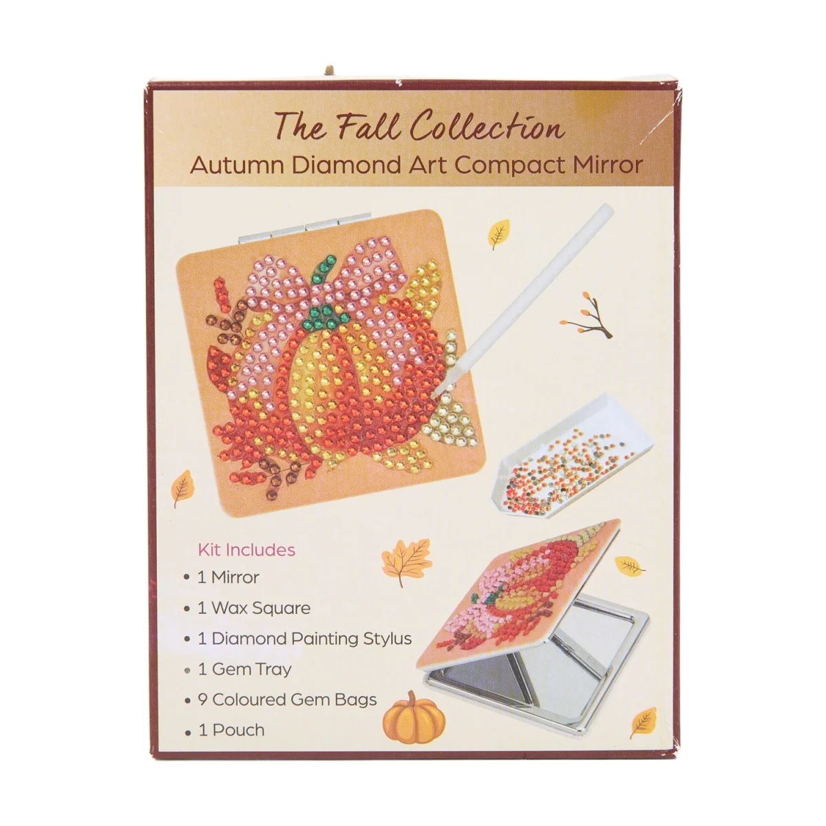 Autumn Diamond Art Compact Mirror Kit – image 2