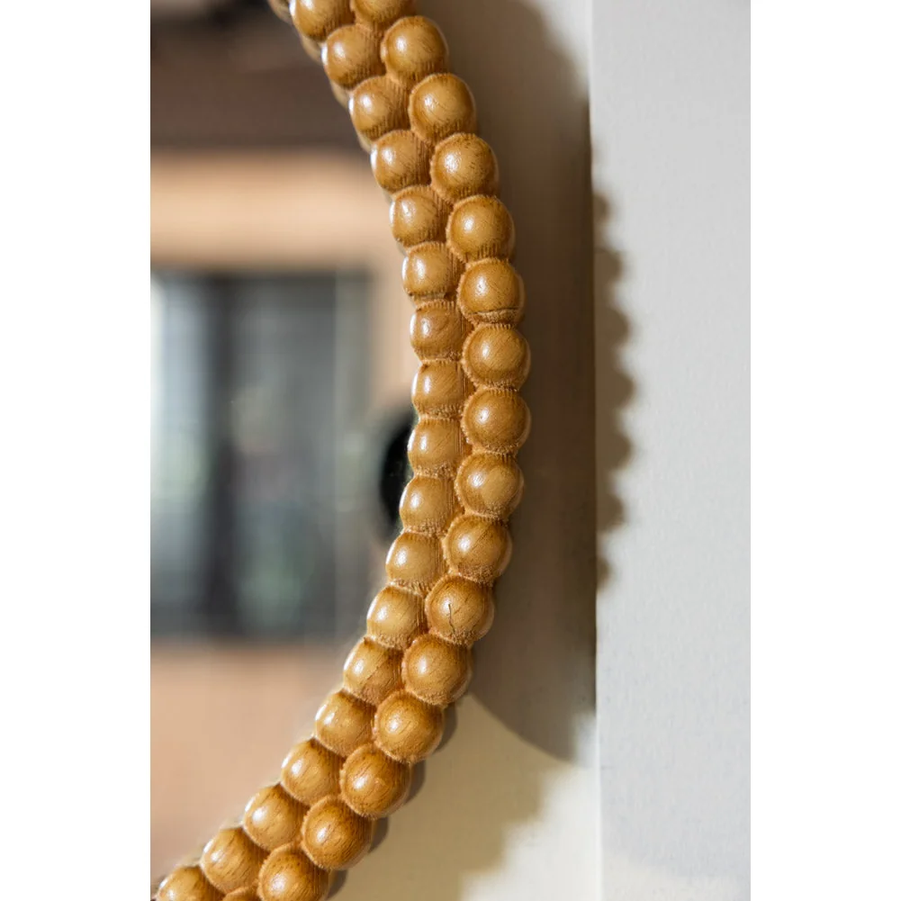 Round Bobbin Frame Mirror – image 2