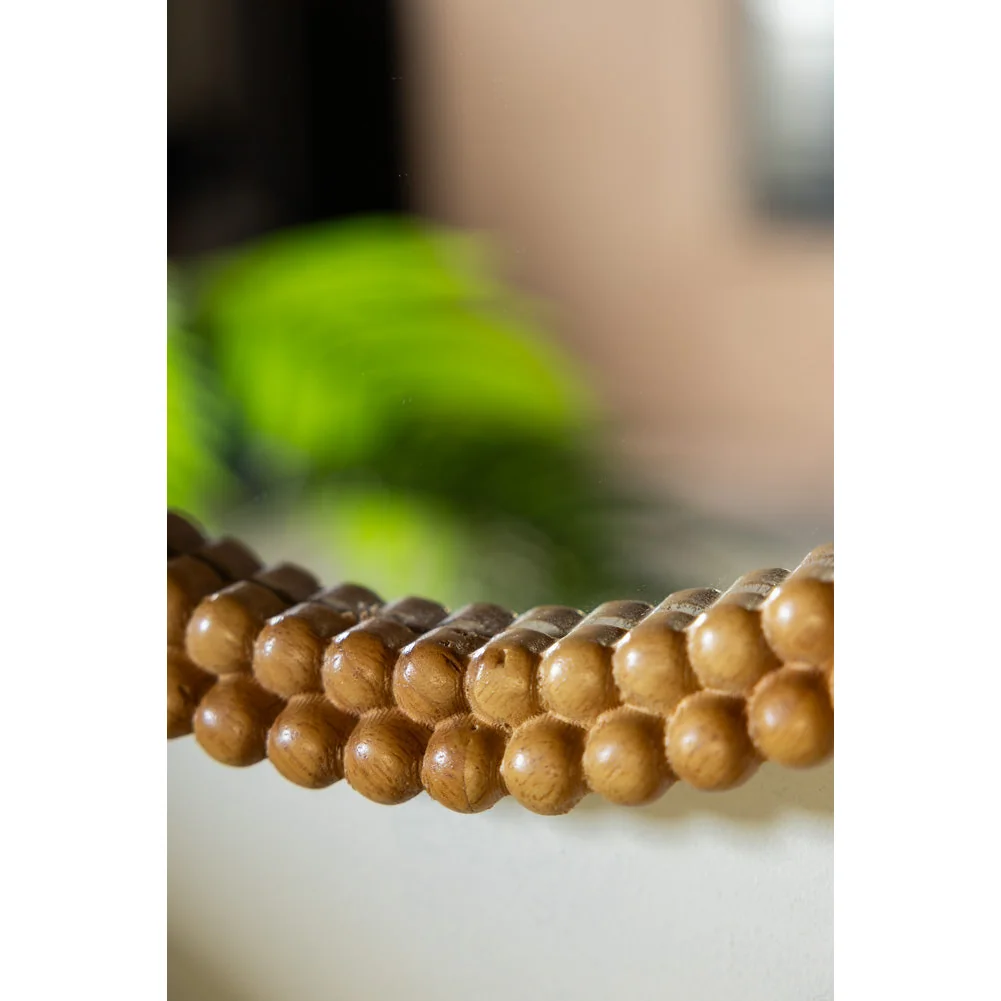 Round Bobbin Frame Mirror – image 3