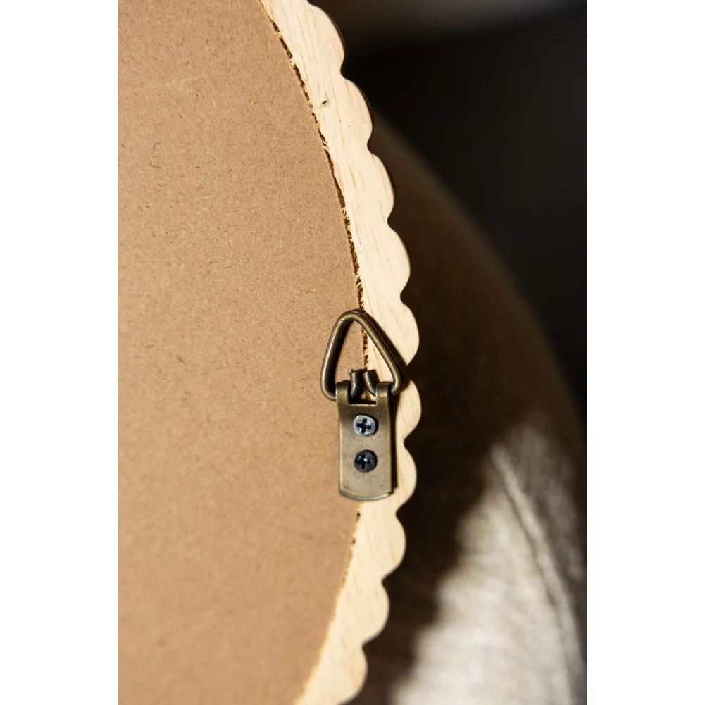 Round Bobbin Frame Mirror – image 4