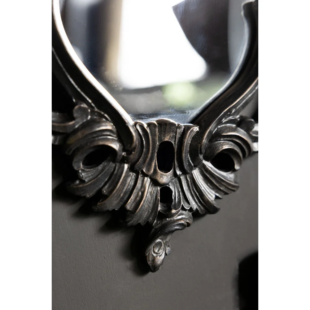 Beautiful Ornate Black Wall Mirror – image 3
