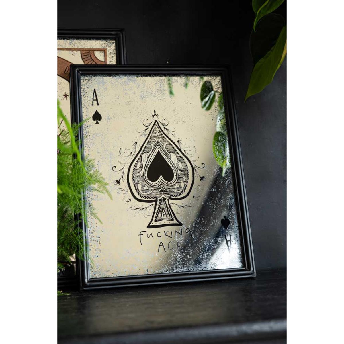 Fucking Ace Decorative Playing Card Mirror – image 2