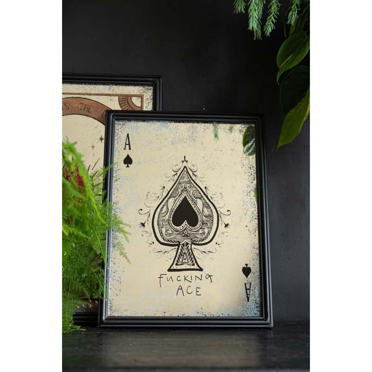 Fucking Ace Decorative Playing Card Mirror – image 4