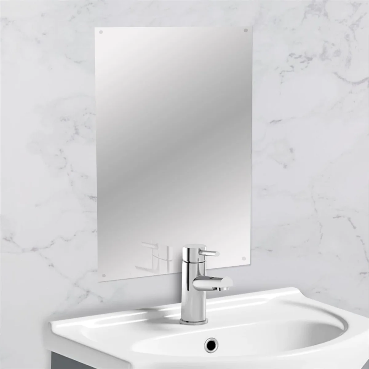 Frameless Rectangle Mirror 450 x 300mm - Mirror – image 2