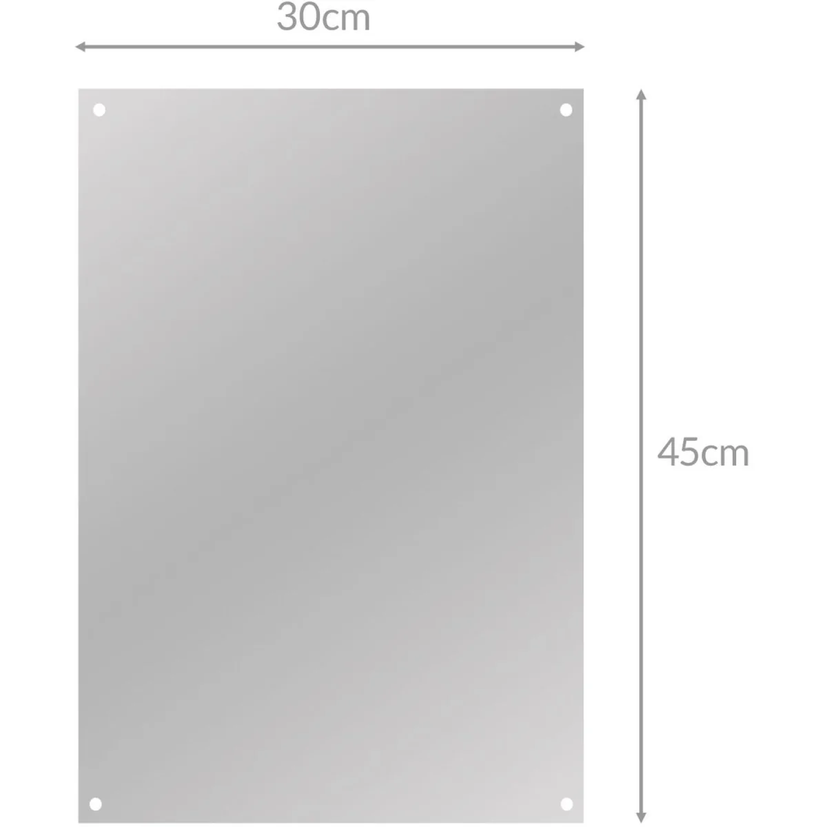 Frameless Rectangle Mirror 450 x 300mm - Mirror – image 6