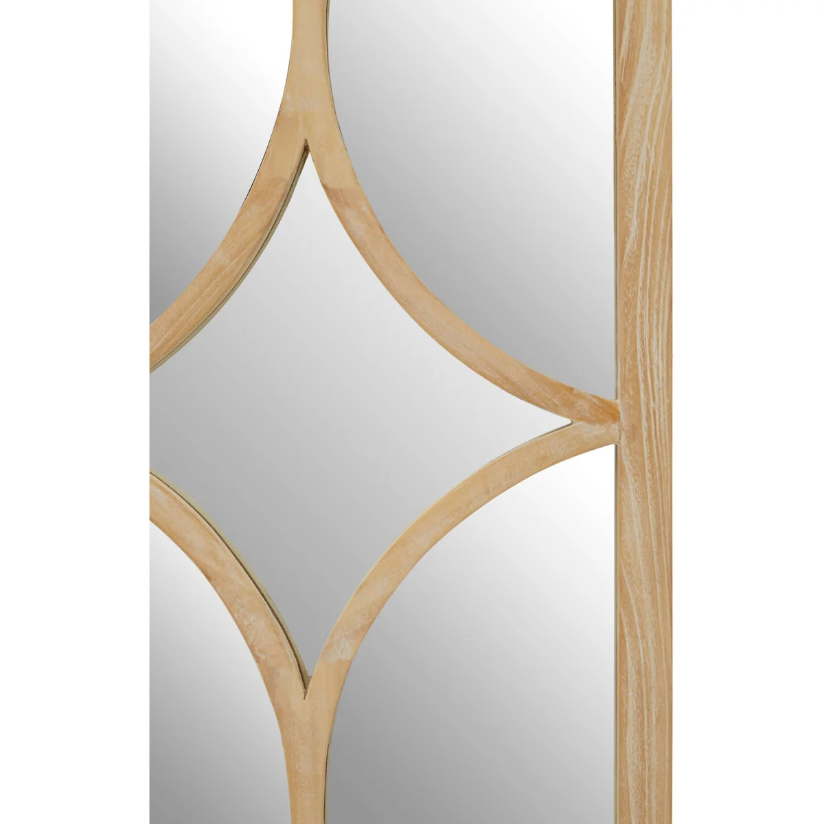 Kyra Grey Wash Elm Wood Wall Mirror - Brown – image 2