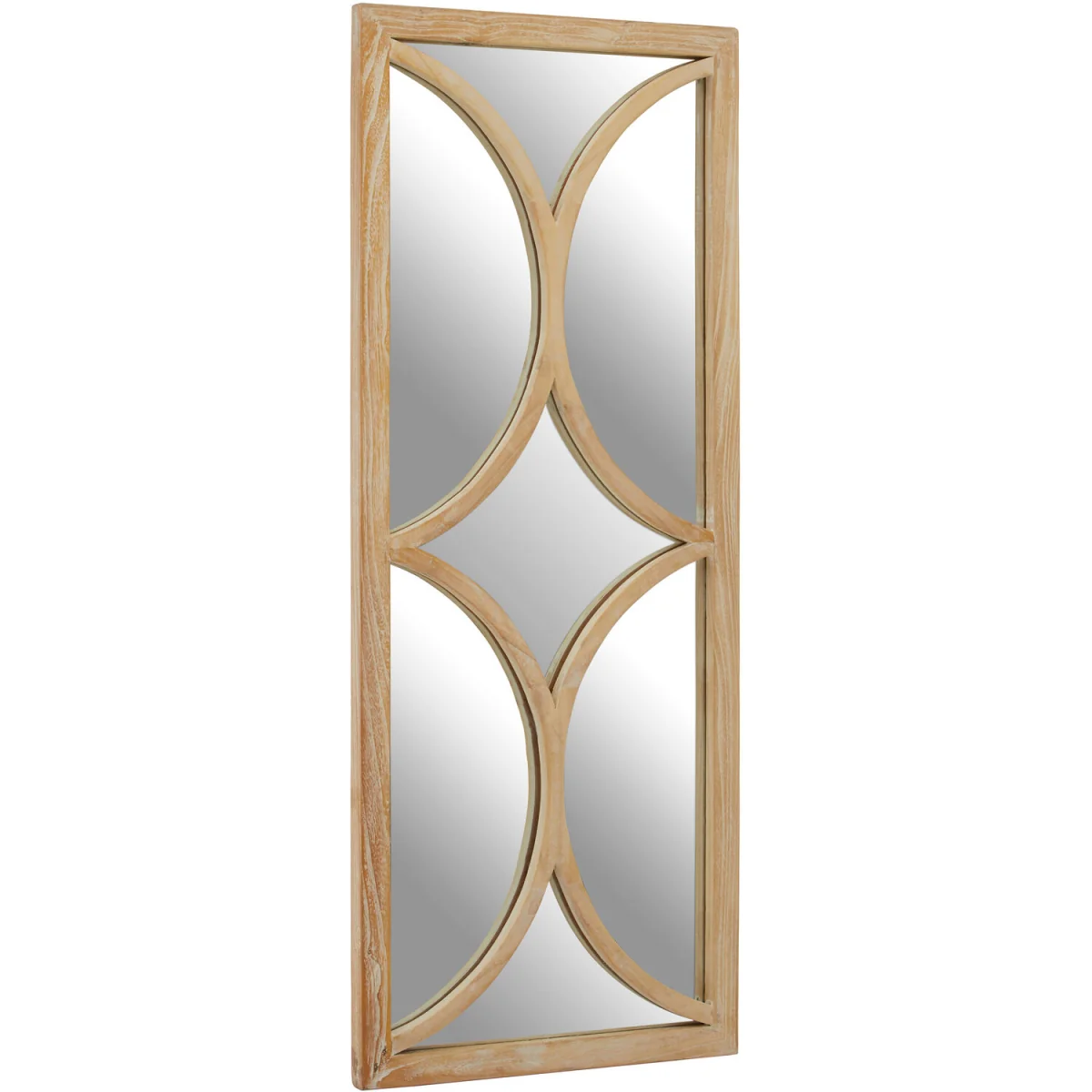 Kyra Grey Wash Elm Wood Wall Mirror - Brown – image 3