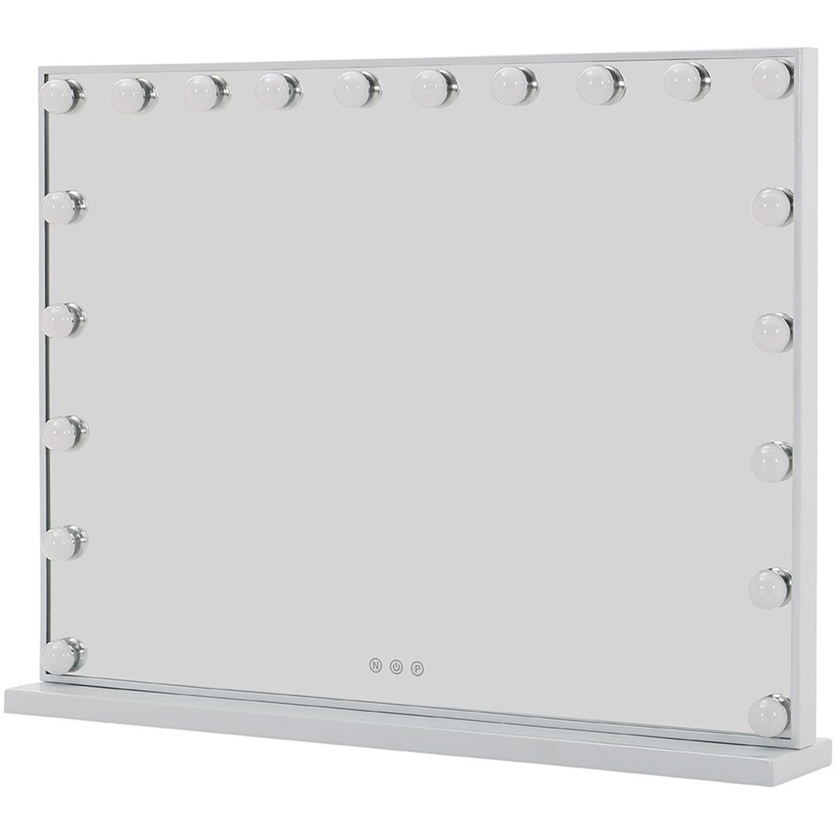Hollywood Standard Table Vanity Mirror with LED - White / 80cm – image 3