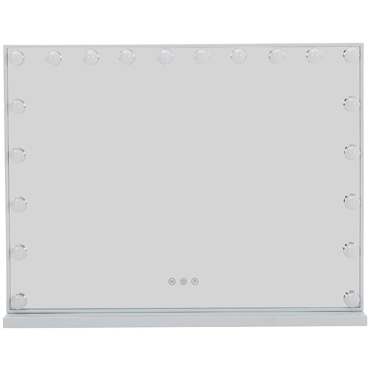 Hollywood Standard Table Vanity Mirror with LED - White / 80cm – image 4