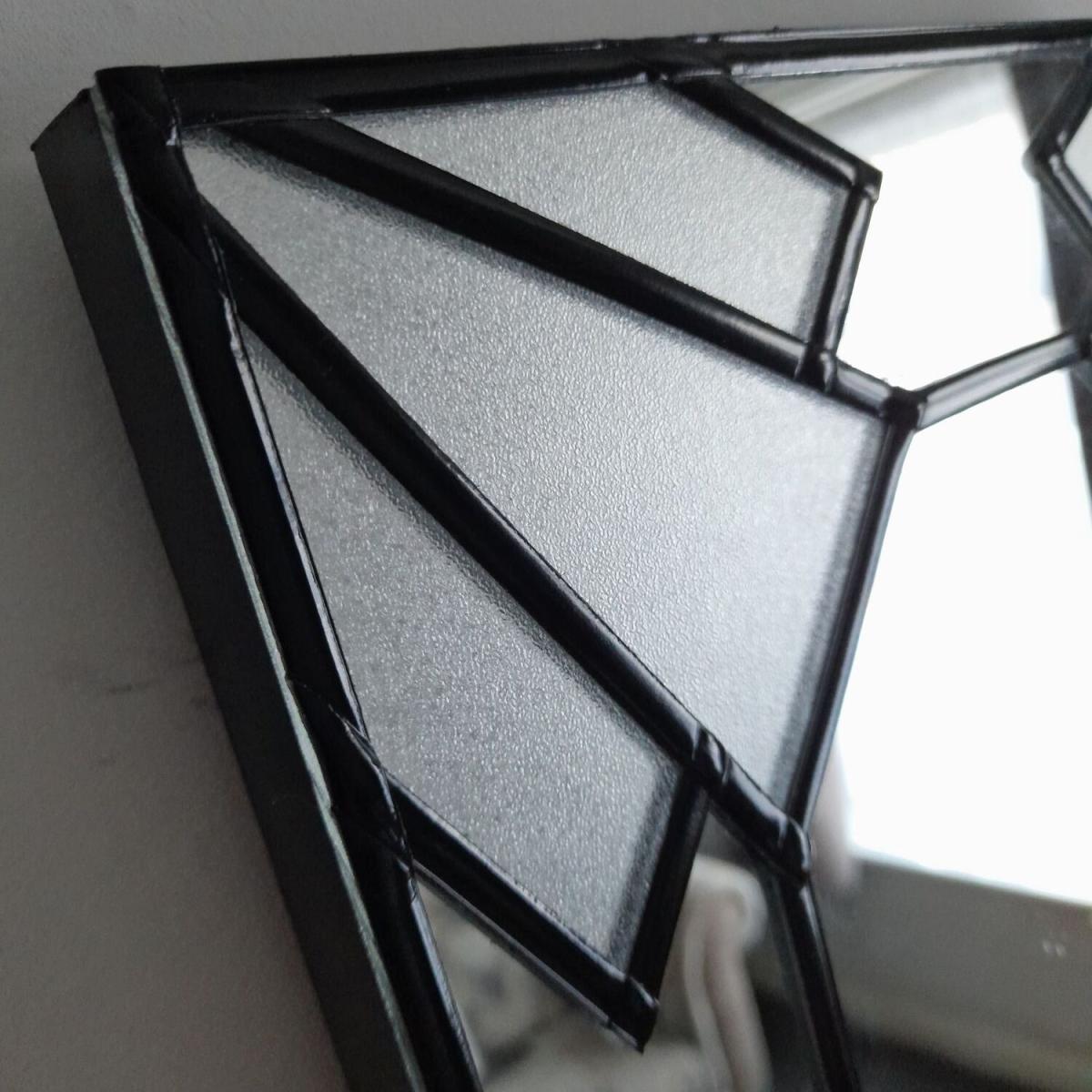 Handcrafted Art Deco Mirror - The Deco Edge - Black – image 2