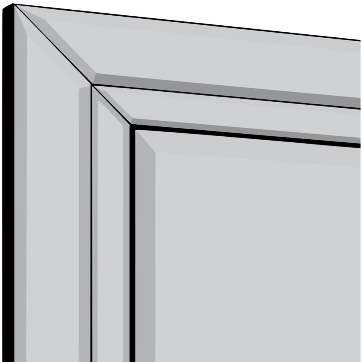 MirrorOutlet Double Bevel Modern Venetian Cheval Free Standing Mirror 170 X 58cm - All glass – image 2