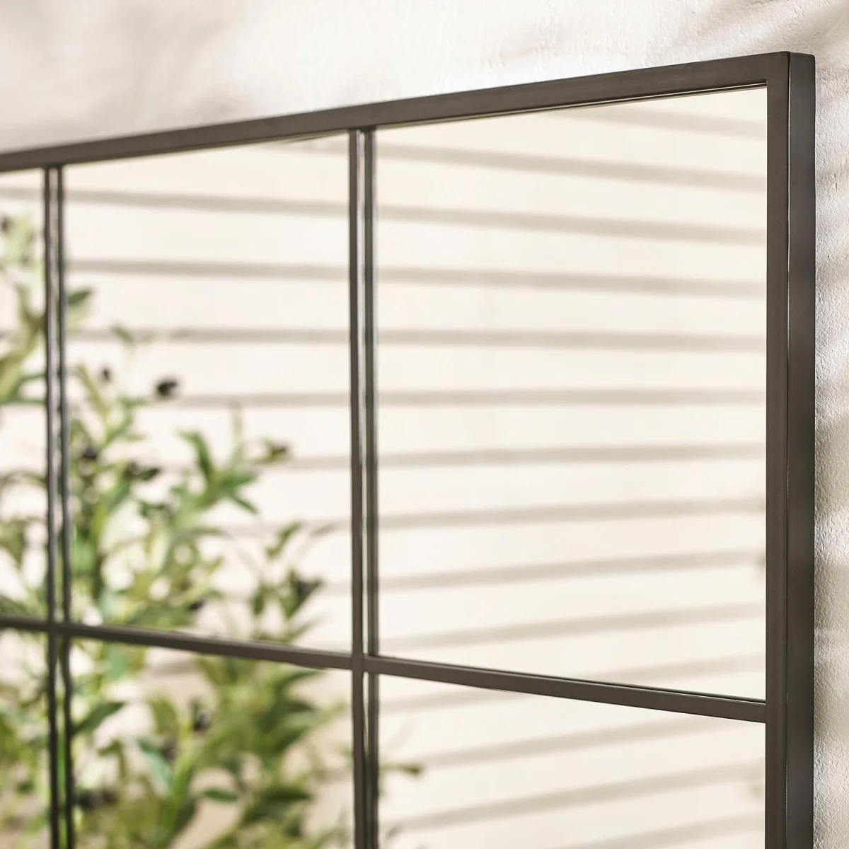Yoko Black Medium Window 80x80cm Garden Mirror - Black – image 4