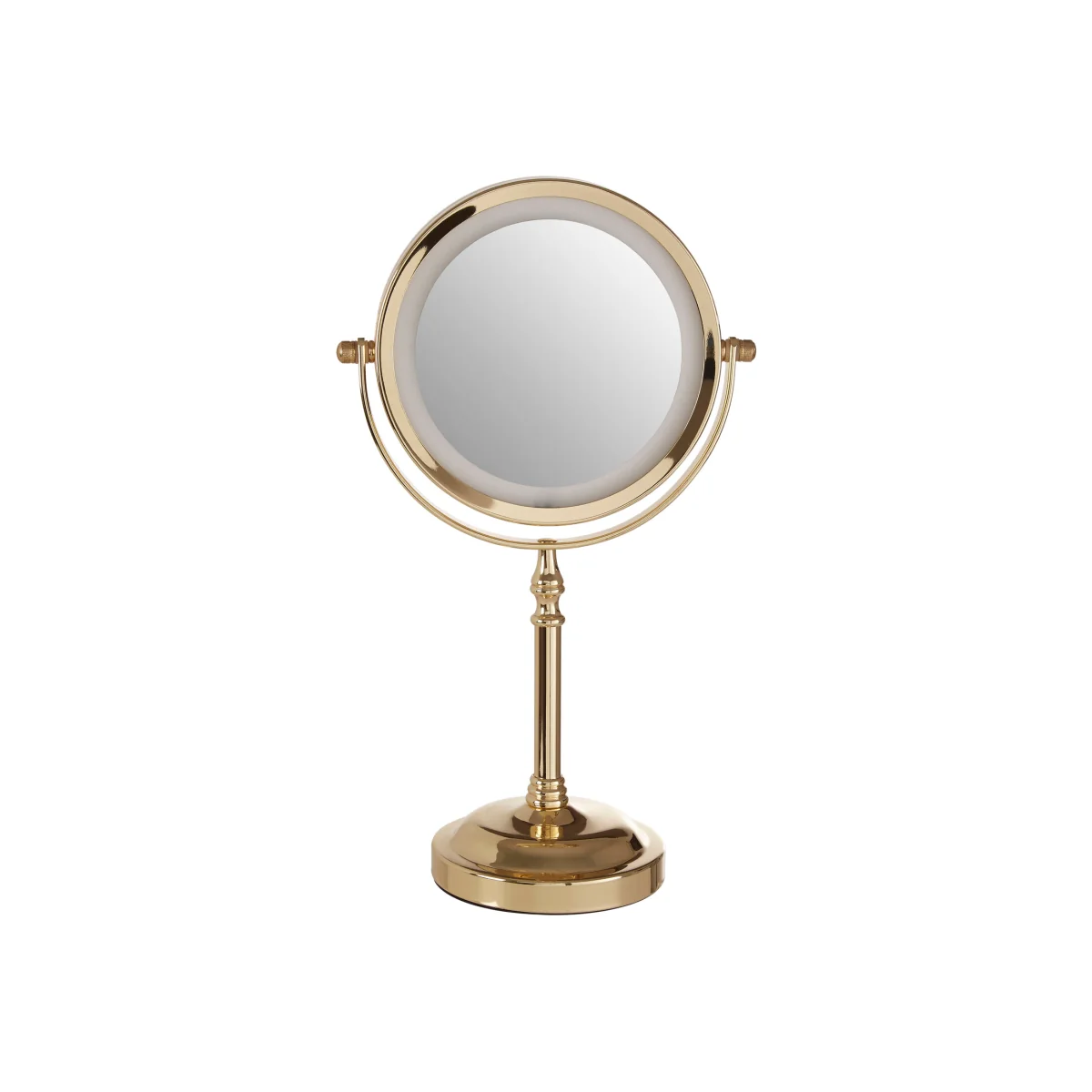 Cassini Gold Finish LED Large Table Mirror - Gold