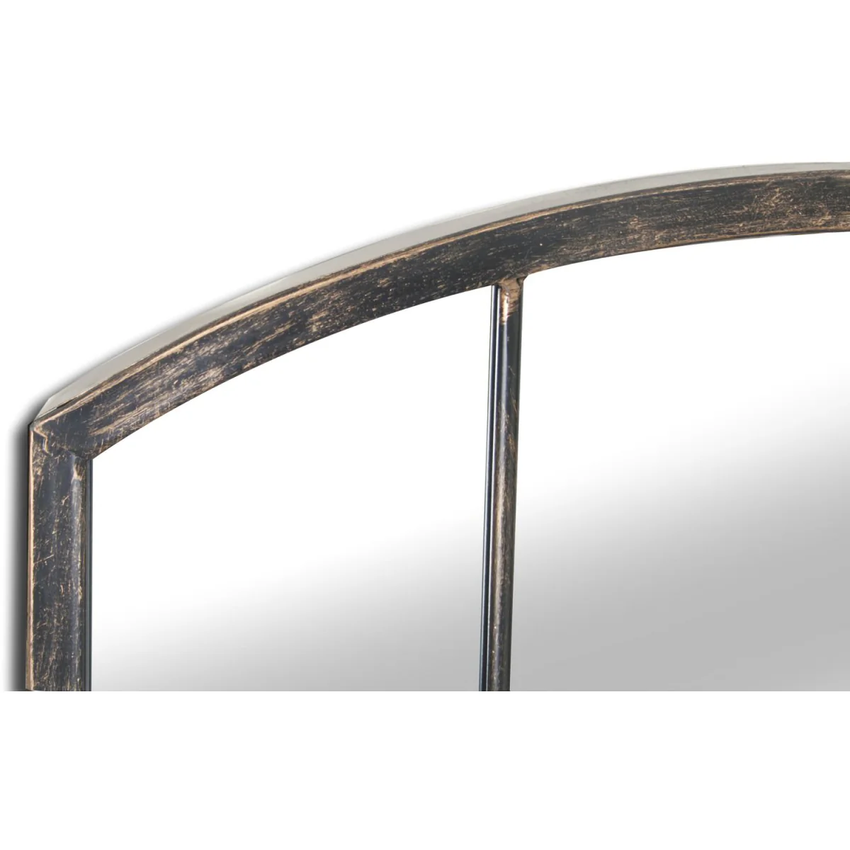 Primrose Metal Arched Glass Garden Mirror 2ft 7in x 2ft - Brown – image 2