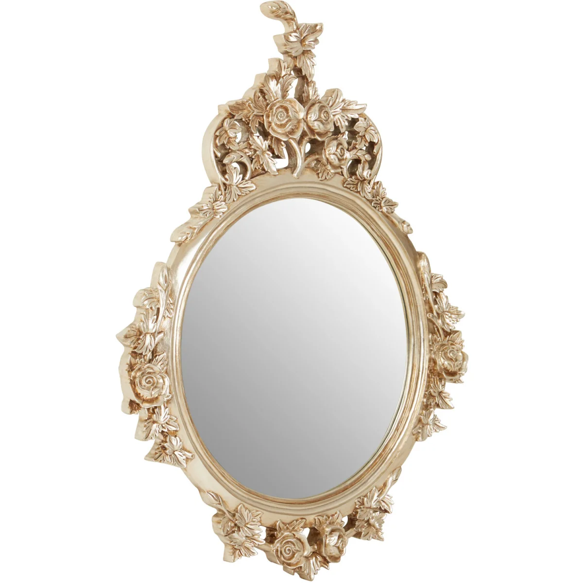 Marseille Champagne Finish Round Wall Mirror – image 4