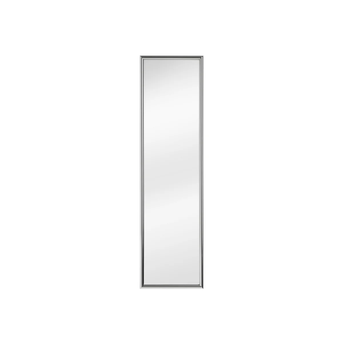 Mize Silver Plastic Frame Over Door Mirror - Silver – image 1
