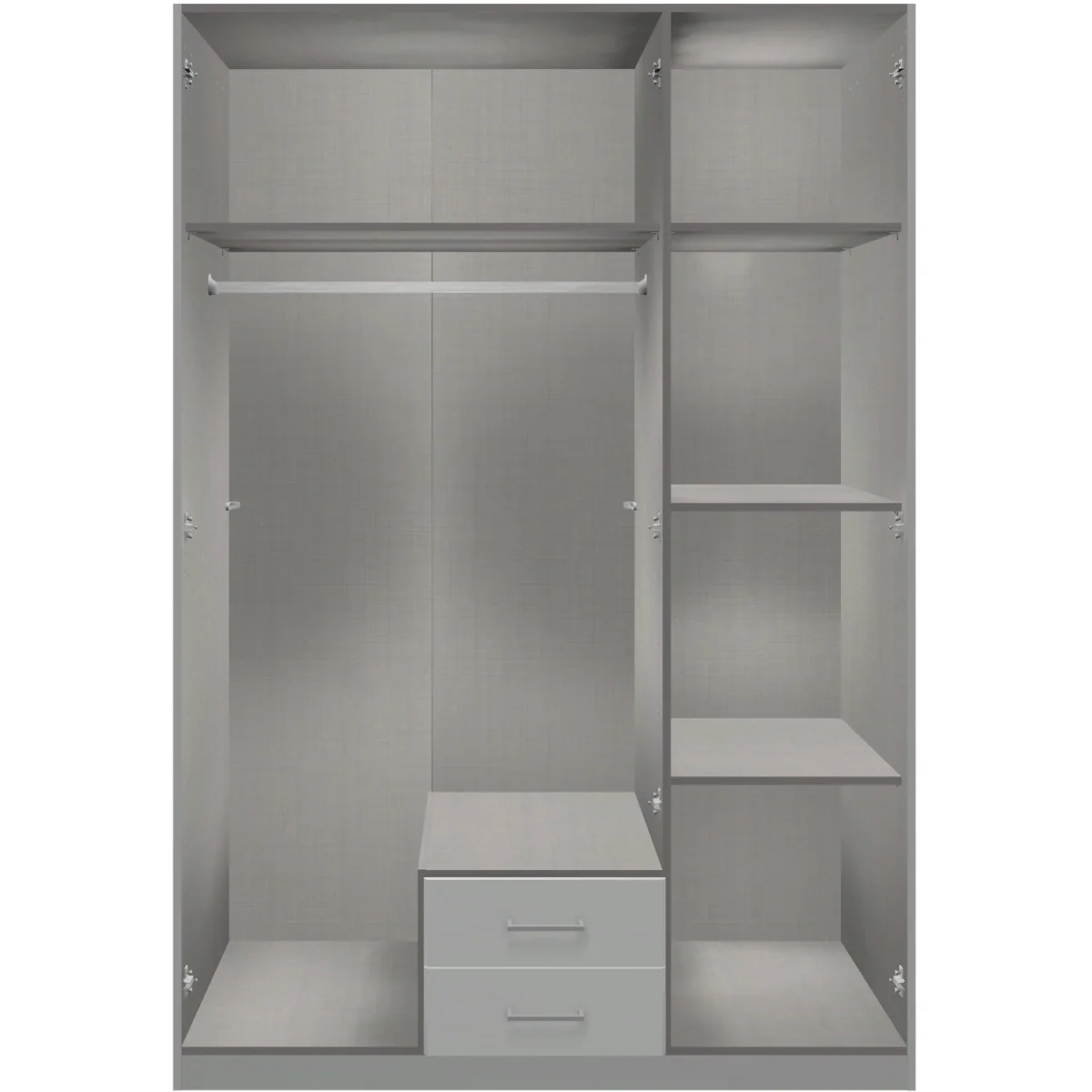Duo 078484 3 Door 2 Drawer Mirror - White – image 3