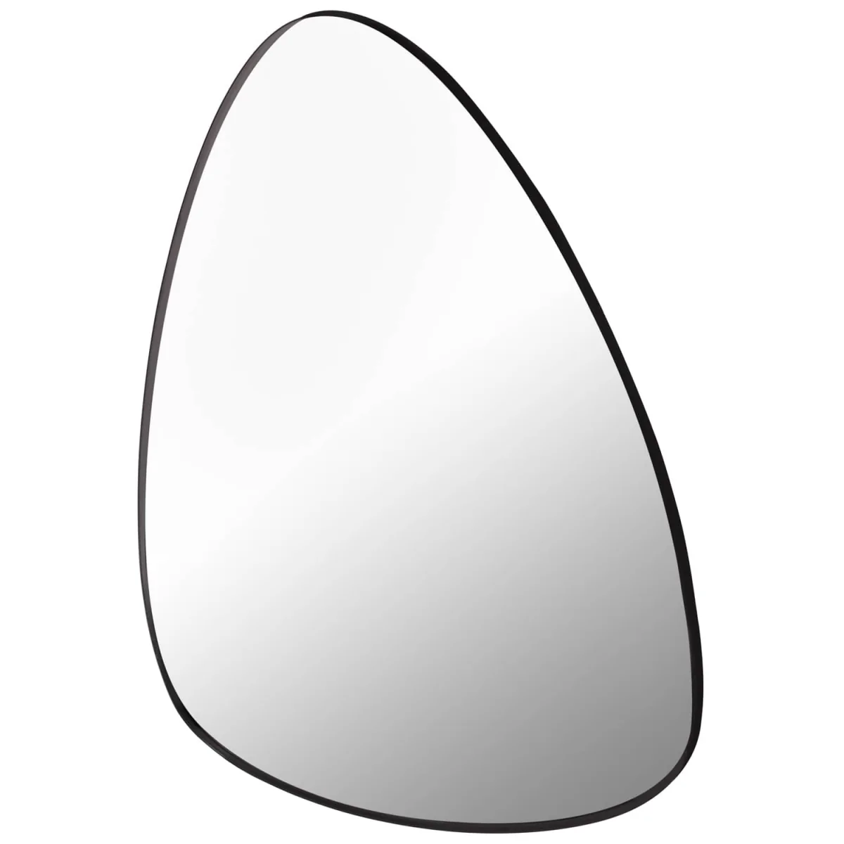 Pebble Shaped Wall Mirror - Black – image 2