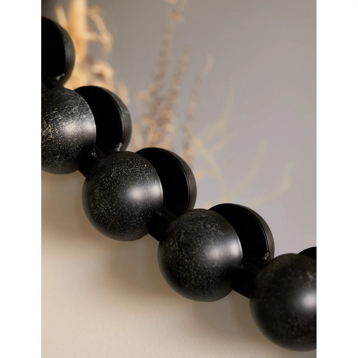 Round Black Bobble Mirror – image 2