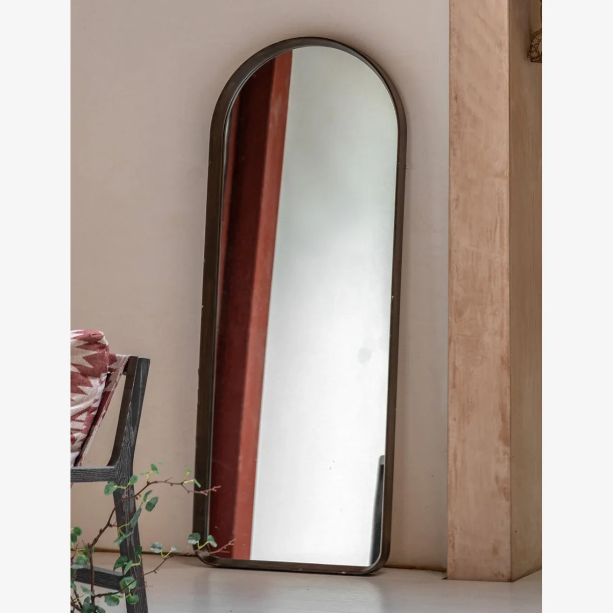 Linna Walnut Leaner Mirror – image 1