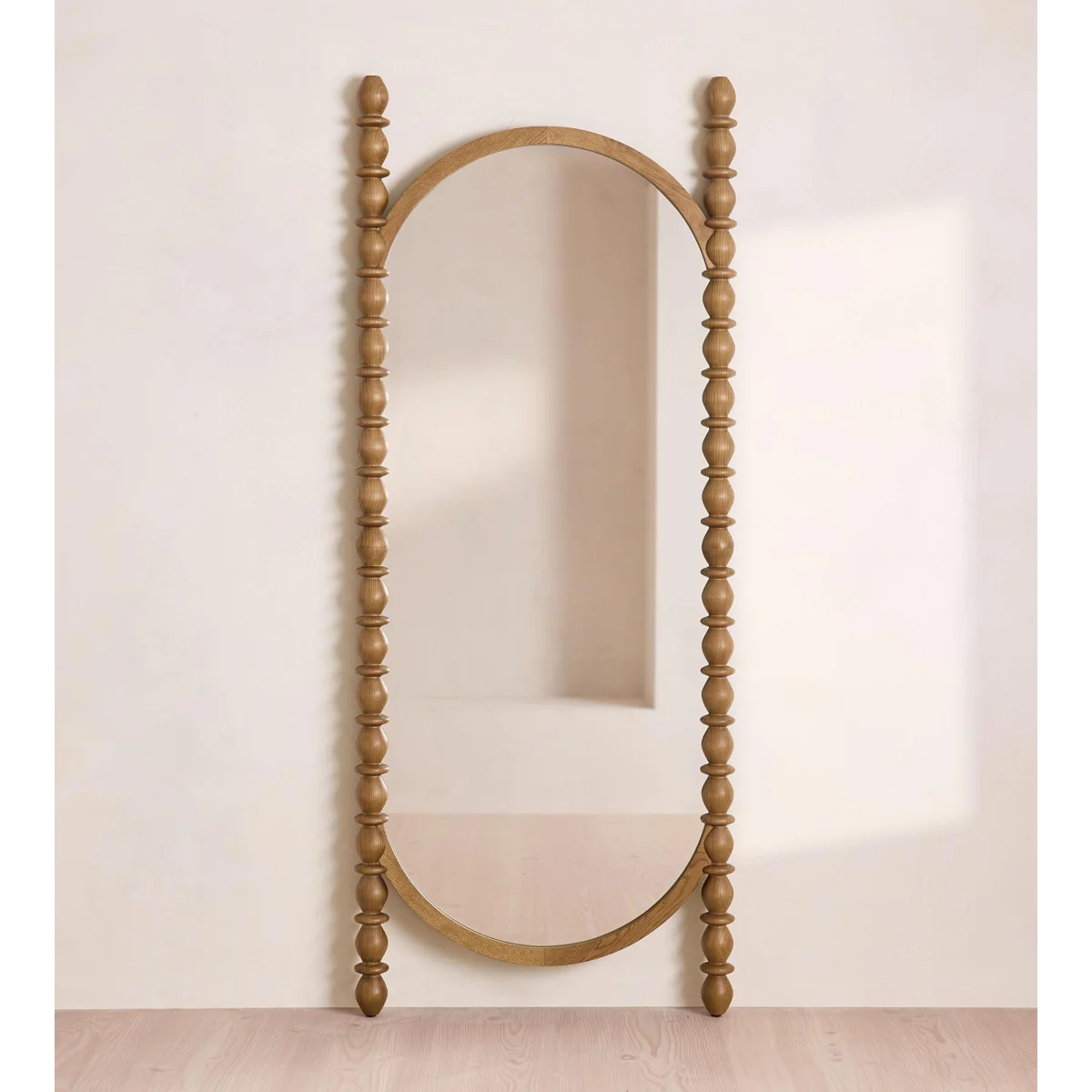 Willow Floor Mirror, Oak – image 4