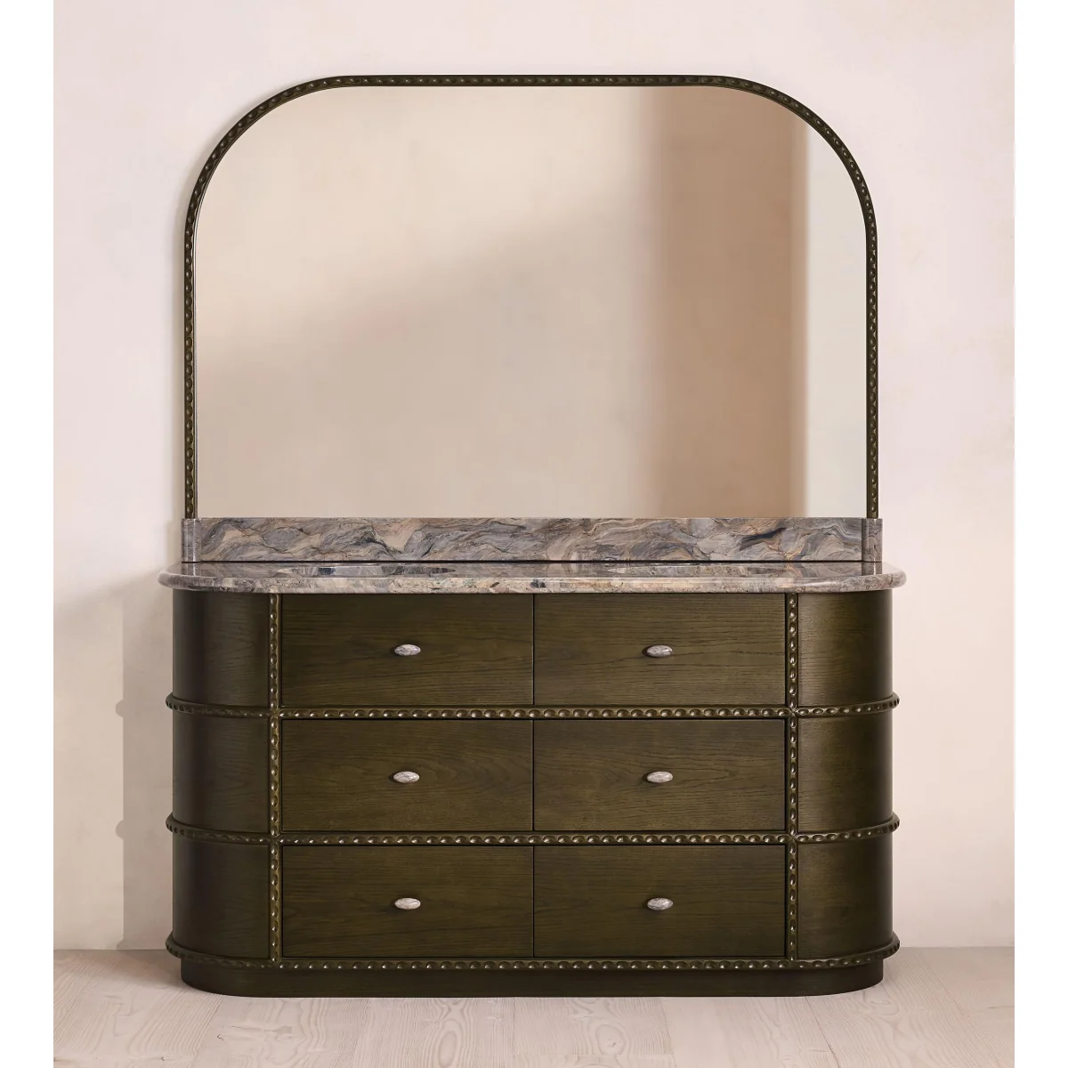 Pietro Double Vanity With Mirror, Brazilian Quartzite – image 5