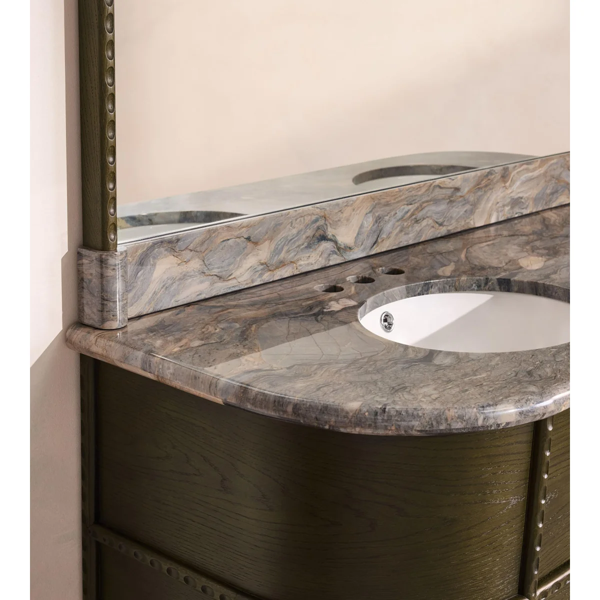 Pietro Double Vanity With Mirror, Brazilian Quartzite – image 9