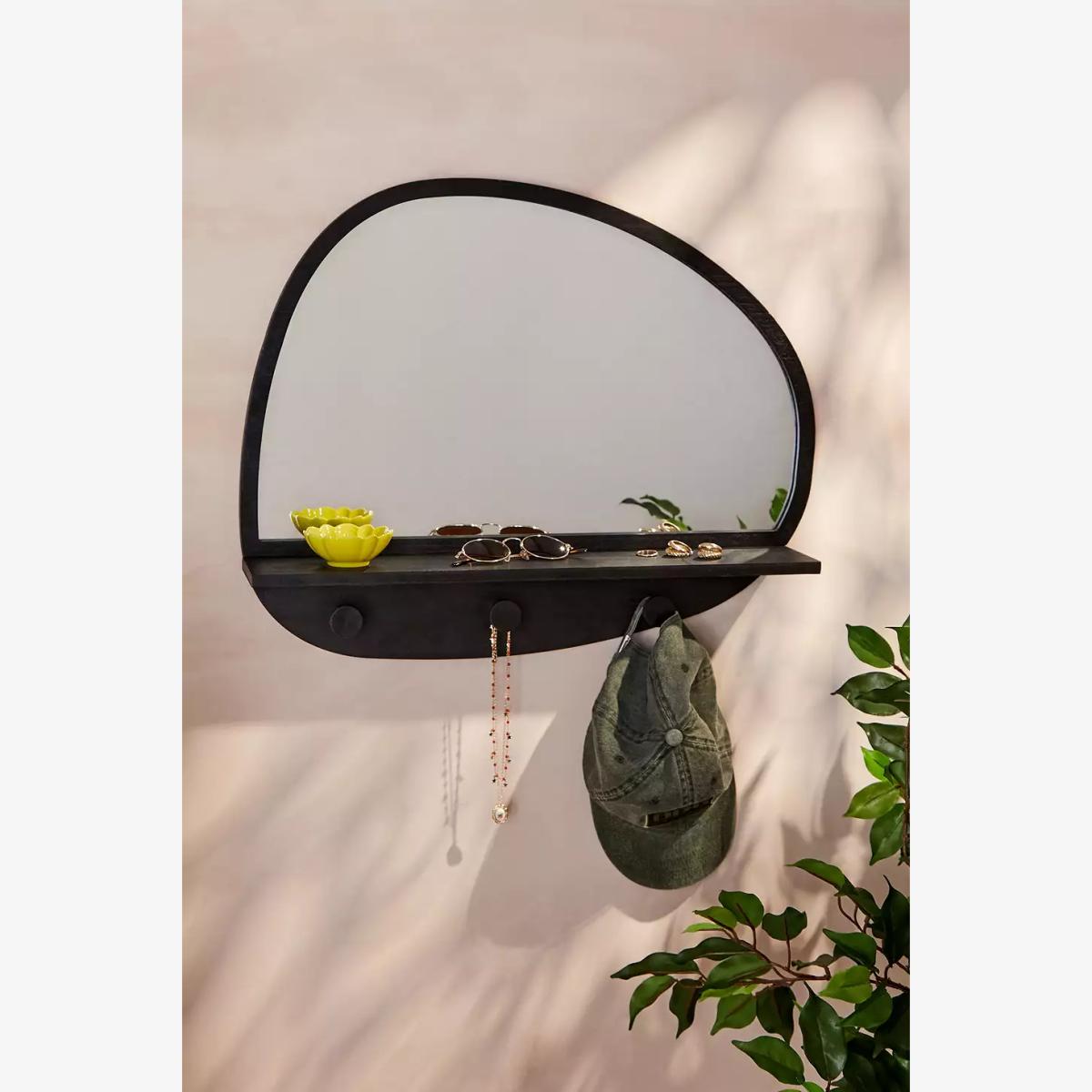 Urban Outfitters Isobel Wide Mirror Shelf - Black 60cm x 12cm x 47cm – image 1