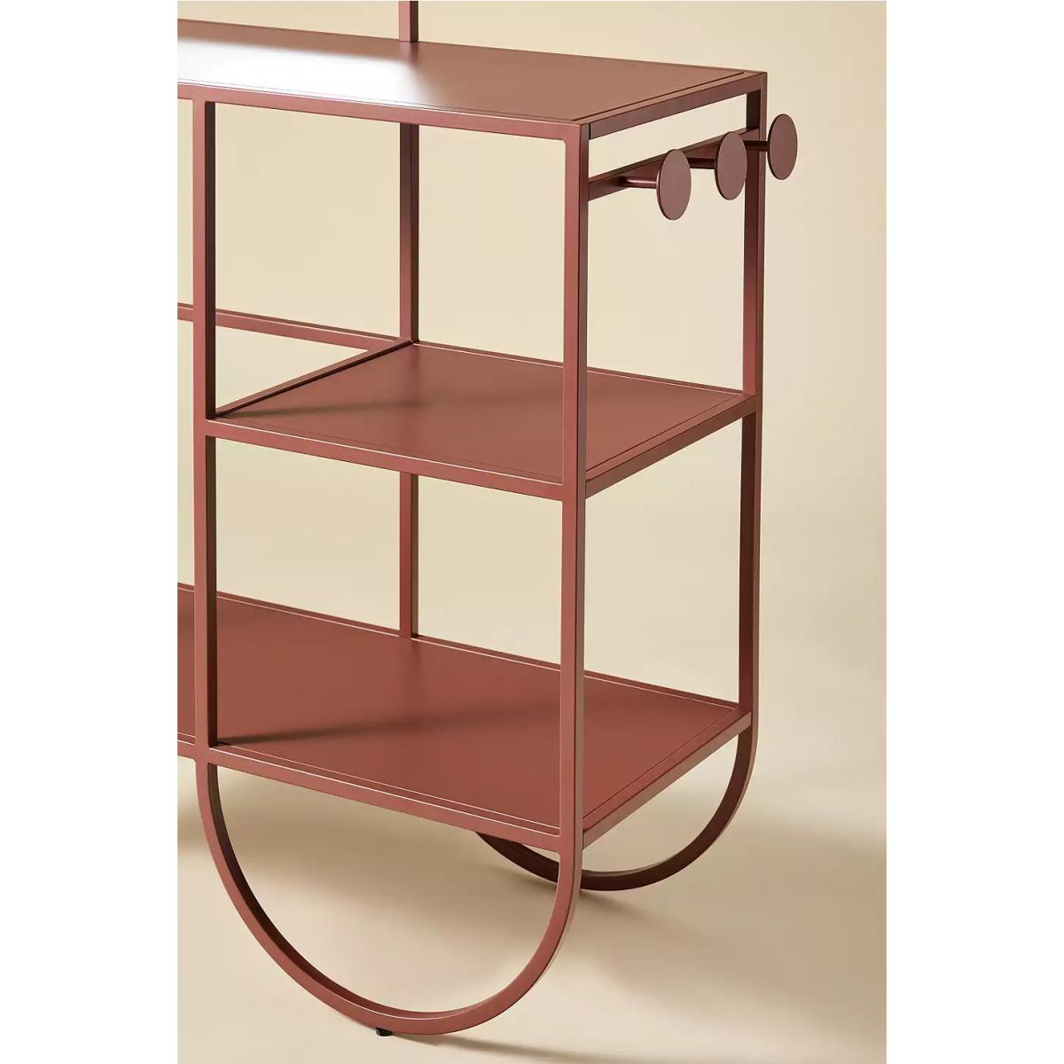 Lucie Terracotta Iron Mirror Entryway Storage Console - Dark Orange 38.1D x 84.7W x 173.4H cm at Urban Outfitters – image 3