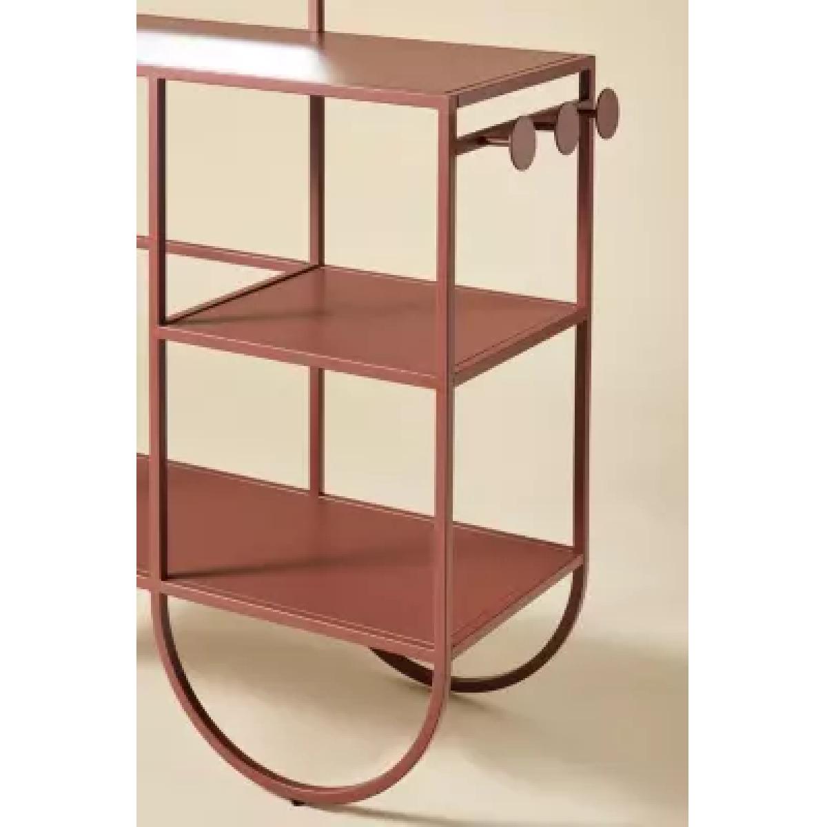 Lucie Terracotta Iron Mirror Entryway Storage Console - Dark Orange 38.1D x 84.7W x 173.4H cm at Urban Outfitters – image 5