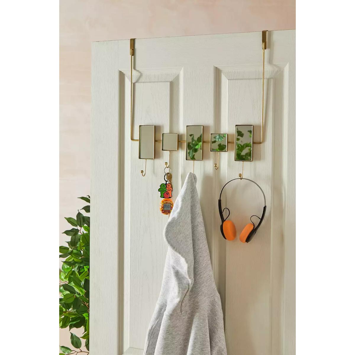 Mini Mirror Over-The-Door Hook - Gold ALL at Urban Outfitters – image 2