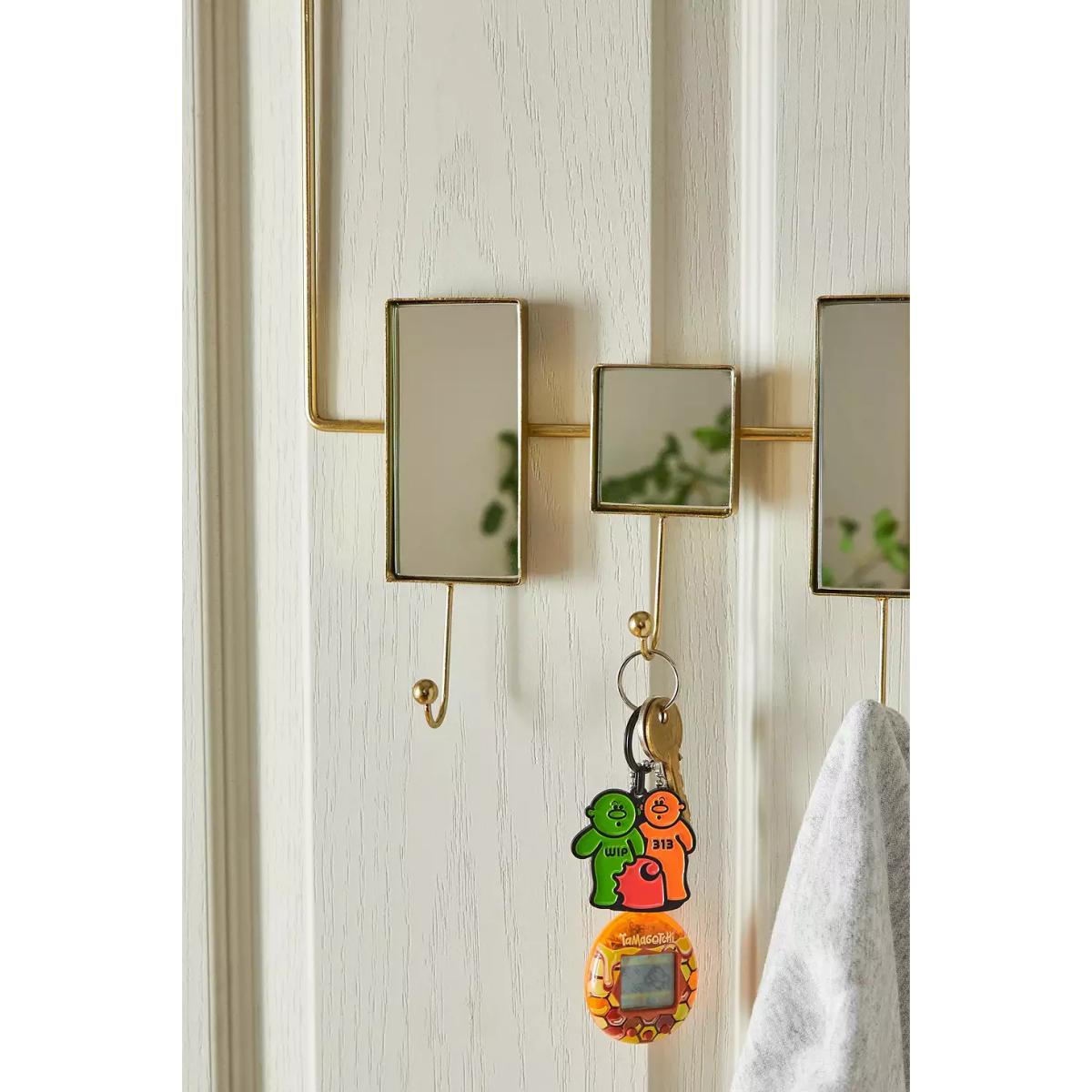 Mini Mirror Over-The-Door Hook - Gold ALL at Urban Outfitters – image 3