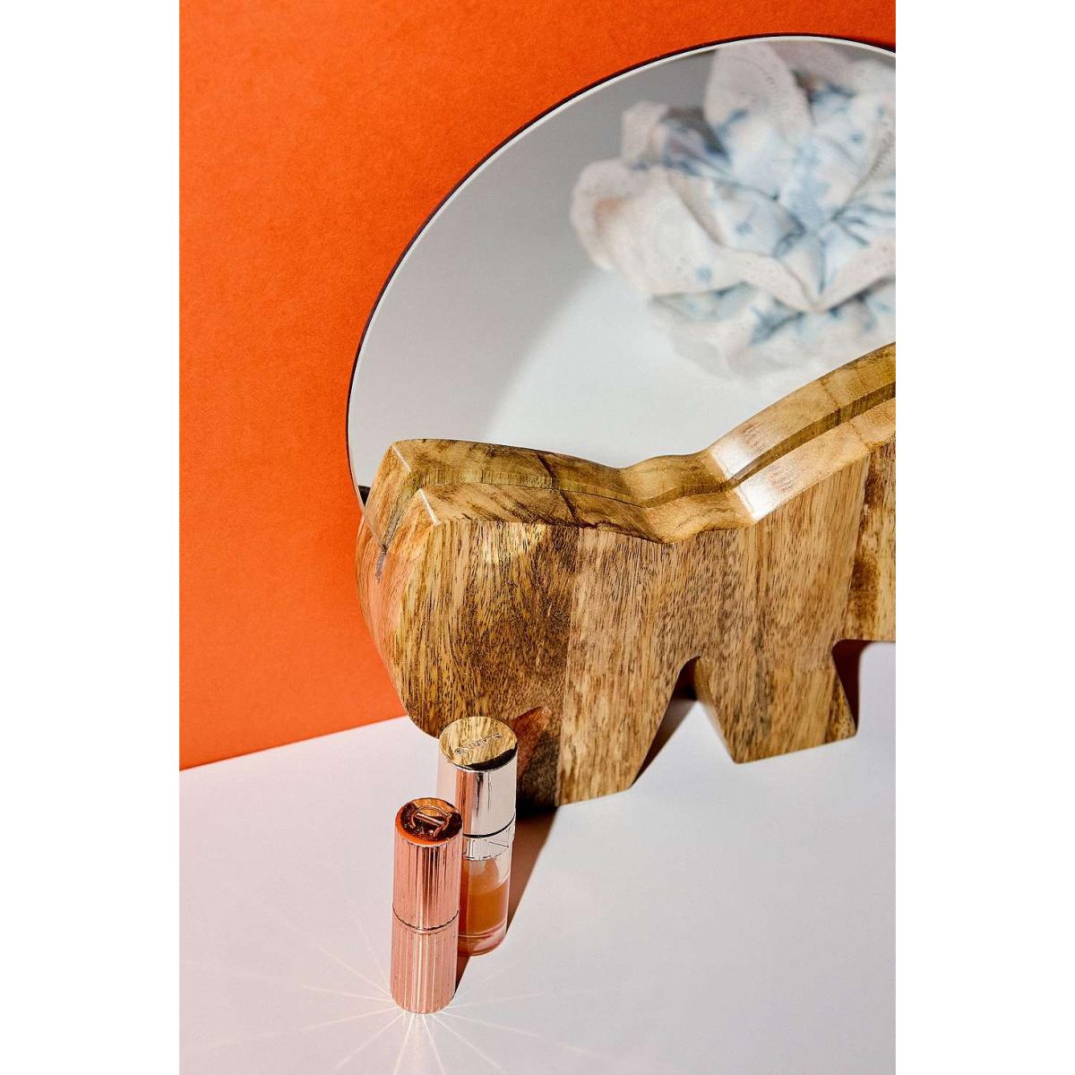 Wooden Bow Mirror - Neutral ALL at Urban Outfitters – image 2