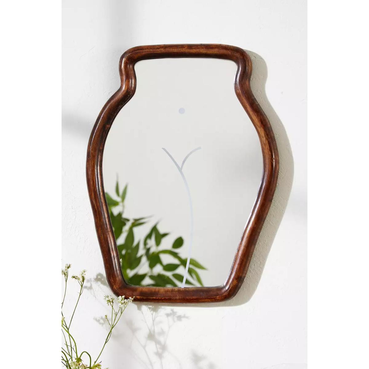 Body Frame Wall Mirror - Brown ALL at Urban Outfitters – image 2
