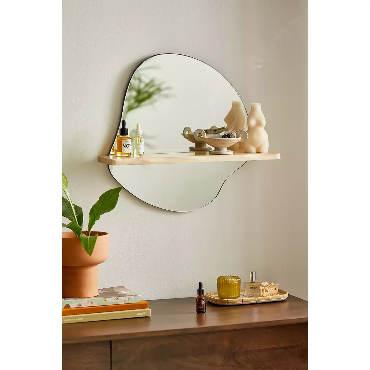 Tuva Mirror Shelf - White ALL at Urban Outfitters – image 2