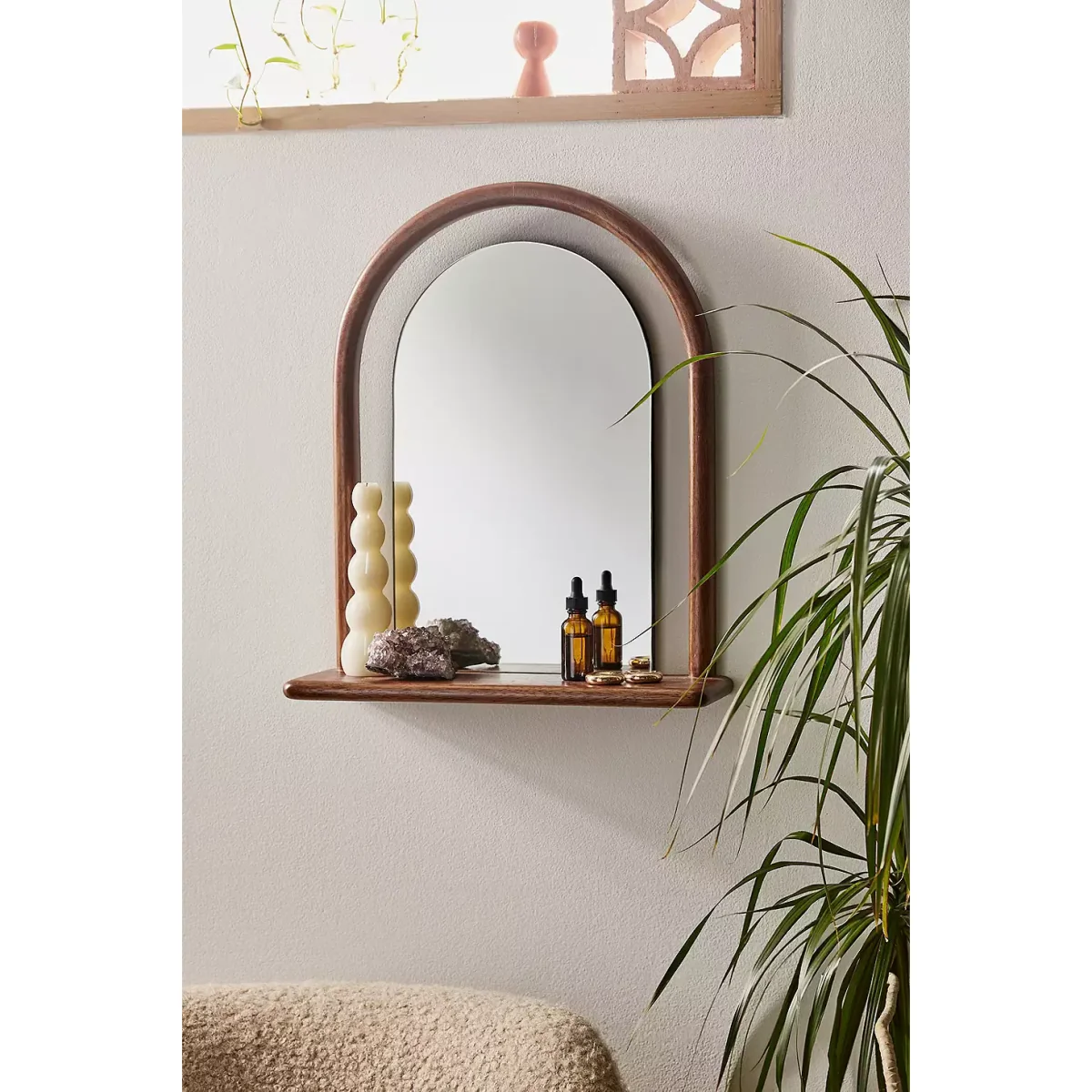 Leo Mirror Shelf - Brown ALL at Urban Outfitters – image 2