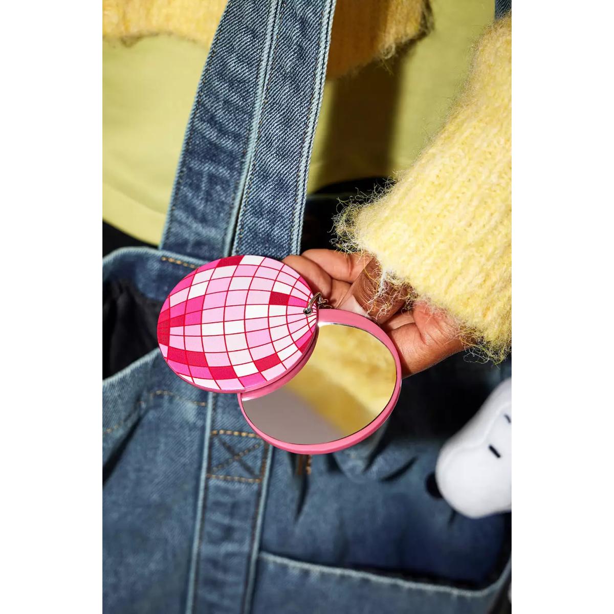 Disco Ball Mirror Keyring - Pink ALL at Urban Outfitters – image 3