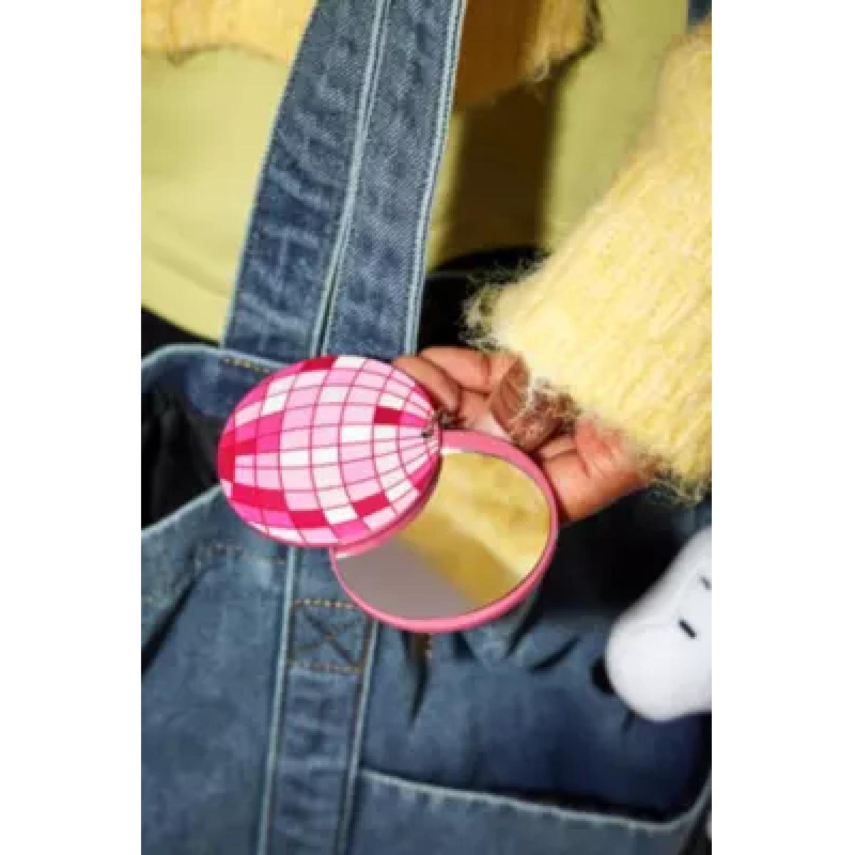 Disco Ball Mirror Keyring - Pink ALL at Urban Outfitters – image 4