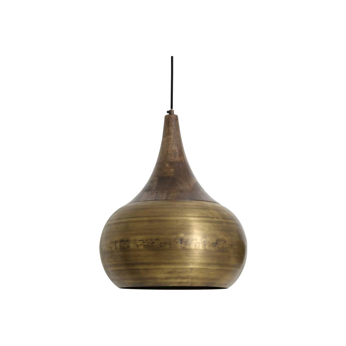 Large Bronze Pendant Light, Gold Metal | Barker & Stonehouse – image 1