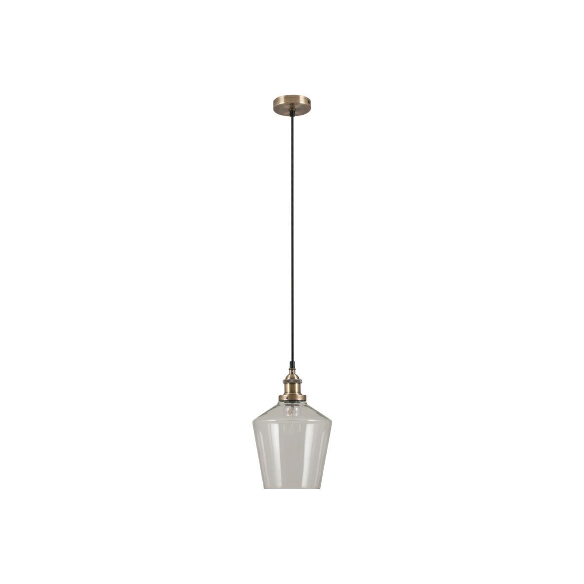 Antique Glass Clear Pendant