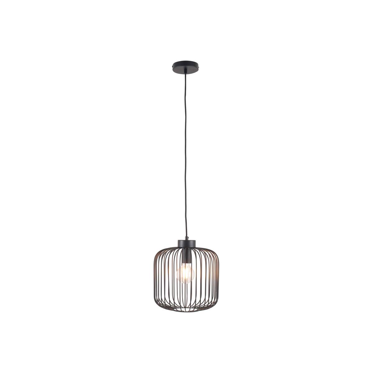 Matt Black Metal Wire Pendant Light | Barker & Stonehouse