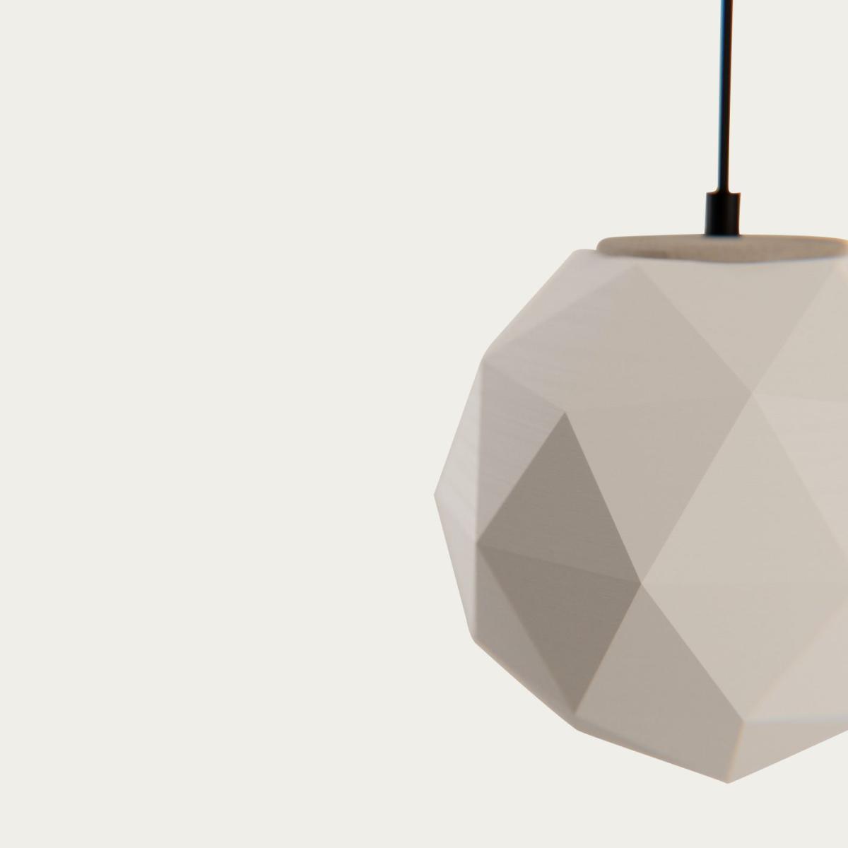 White Mono Ico Pendant Lamp – image 3